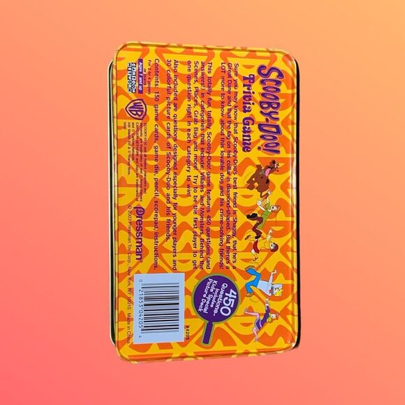 Pressman Scooby-Doo Trivia Game Tin Box 450 Questions Cartoon Network Age 7 + - Picture 4 of 4